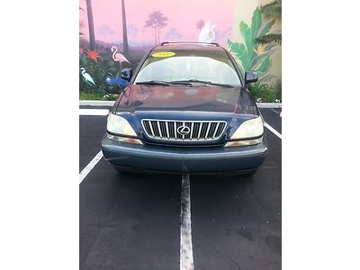 Blue 2002 lexus  rx300 suv cd cold ac leather clean low miles