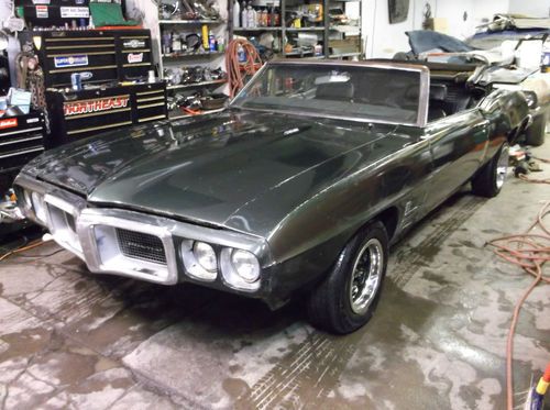 1969 pontiac firebird 400 convertible * solid project car * low buy it now price