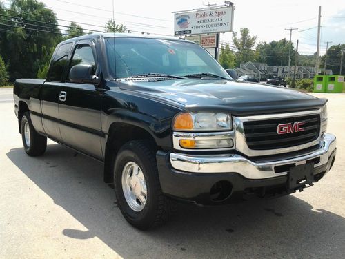 2003 gmc sierra 1500 slt z71 4x4 black extra cab leather