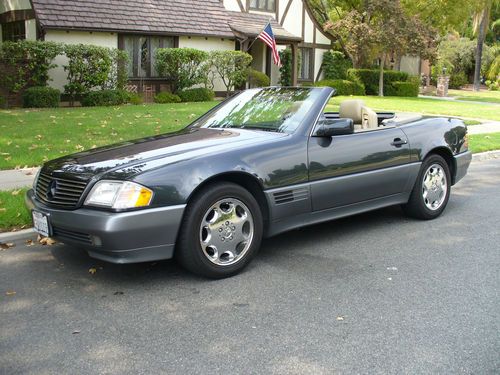 Gorgeous california rust free mercedes sl 500 black pearl 2 tops great condition
