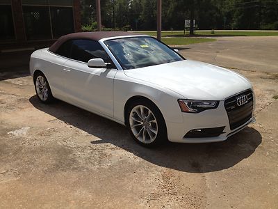 White convertible a5 audi 1 owner leather keyless factory warranty 4wheeldrive