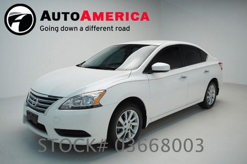 1k low miles 2013 nissan sentra white with black interior auto trans certified