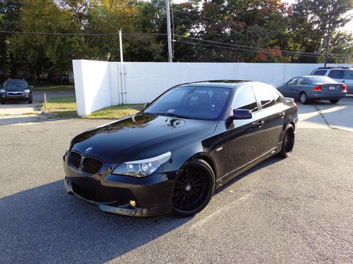 2004 bmw 545i no reserve black leather sunroof 4 door sedan ac schnitzer