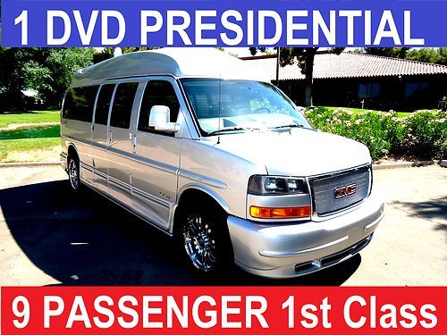 Blu ray- 1 dvd theater presidential, 29" tv , 9 passenger custom conversion van,