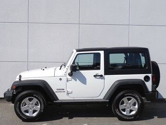 2014 jeep wrangler 4wd white sport s freedom top!