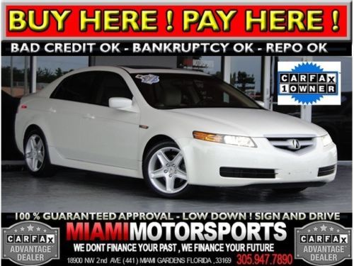 We finance '05 acura sedan navigation leather sunroof 1 owner alloy wheels and