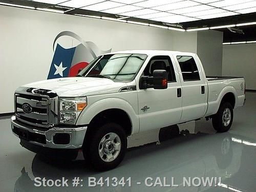 2012 ford f-250 crew diesel 4x4 long bed 6-pass 49k mi texas direct auto