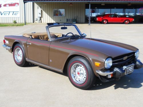 1975 Triumph TR6 Convertible!! 2.5 Litre/4-Speed!! Brown/Tan!! Nice!!, image 13