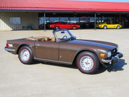 1975 Triumph TR6 Convertible!! 2.5 Litre/4-Speed!! Brown/Tan!! Nice!!, image 14