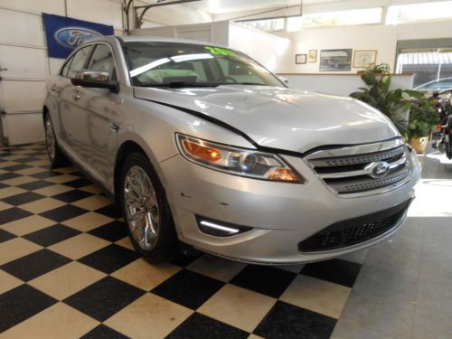 2011 ford taurus limited 47k no reserve salvage rebuildable leather