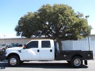 F350 xlt dually flat bed pwr opts a/c cruise cd 6.4l powerstroke diesel 4x4!