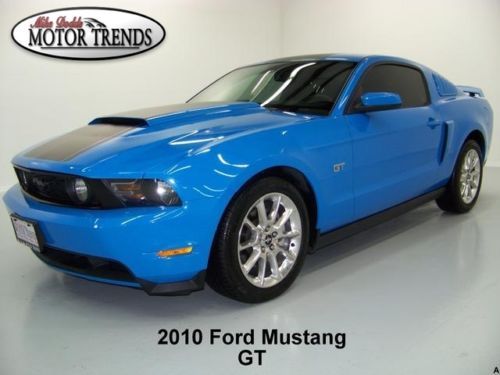 2010 ford mustang gt leather heated seats polished wheels stripes louvres 37k