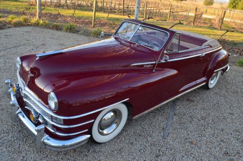 1948 chrysler new yorker convt. - complete show quality restoration   - ca. car