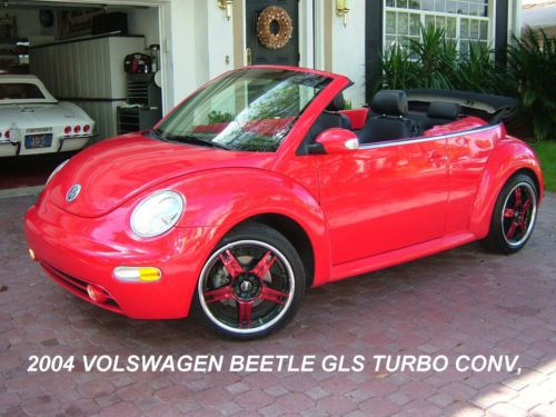 2004 vlikswagen beetle gls turbo red convetible from florida! priced to sell!