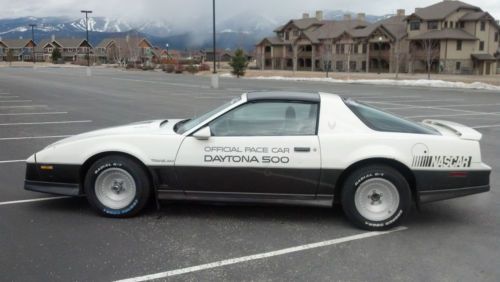 1983 pontiac firebird trans am, rare documented daytona 500 pace car