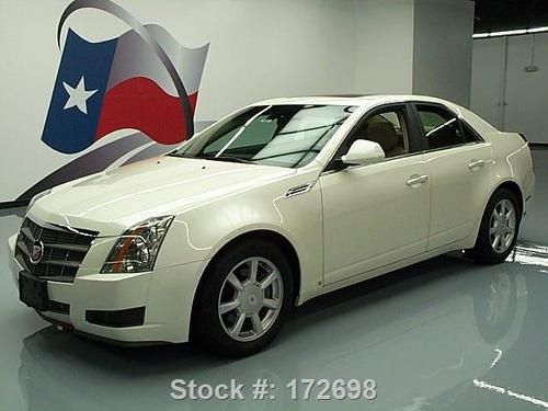 2009 cadillac cts auto htd leather pano sunroof 62k mi texas direct auto