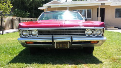 1969 plymouth fury iii convertible no reserve !!! starting bid $100