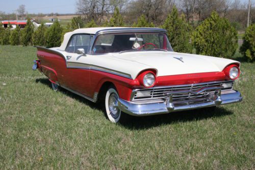 1957 ford fairlane 500 convertable 312 thunderbird, auto super nice