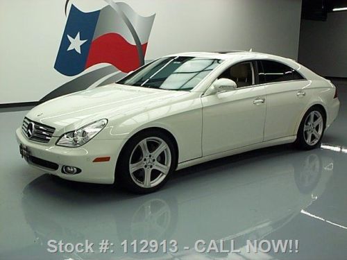 2007 mercedes-benz cls550 sunroof nav climate seats 16k texas direct auto