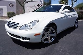 2007 cls550 white navigation heated cooled seats elec trunk closer chrome wheels