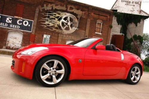 2008 nissan 350z z roadster convertible sports car exotic red hot rod fast 306hp