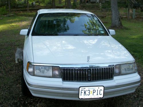 1990 lincoln continental base sedan 4-door 3.8l classic very good condition