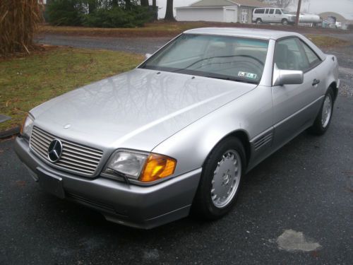 1992 mercedes 300sl only 55,000 miles hard &amp; soft tops immaculate condition benz