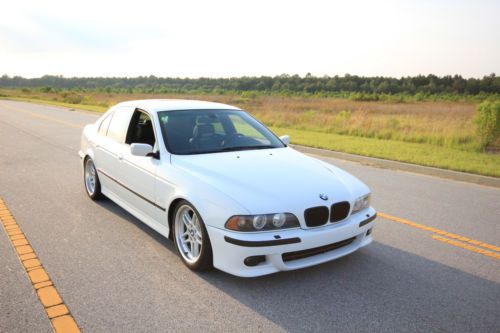 2003 bmw e39 540i m-sport manual 6spd, alpine white, black interior 1 of 1265