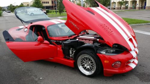 1997 dodge viper gts heads cam engine ccw wheels racing seats roll bar custom