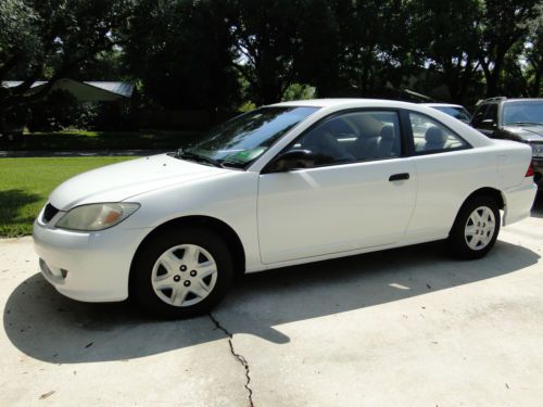 2004 civic 2 door coupe dx vp - very good condition - florida car