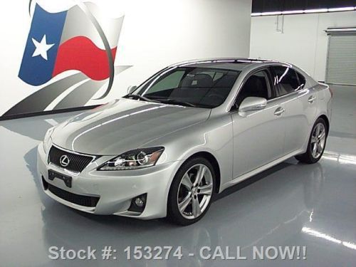 2011 lexus is250 sunroof climate leather xenons 46k mi texas direct auto