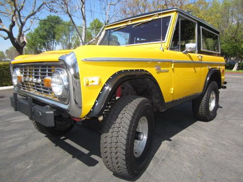 1971 ford bronco sport - no reserve - dana 44, ps, straight and 99% rust free!!!