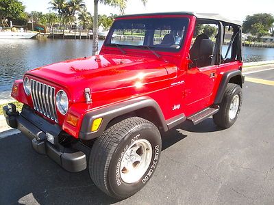 99 jeep wrangler se*5sp*soft top*x-sharp*runs great*playtime ready*clean in&amp;out