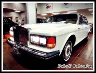 1987 rolls-royce silver spur white on tan, 22,000 original miles