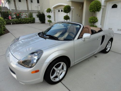 2001 toyota mr2 spyder convertible leather 5 speed rare no reserve !!!! mr 2