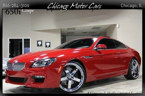 2012 bmw 650i coupe sport imola red msrp$ 97,245 luxury premium perfect wow!