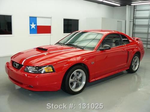 2002 ford mustang gt deluxe auto leather spoiler 37k mi texas direct auto