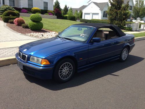 1999 bmw 323i convertible e36 5 speed manual avus blue super rare runs great