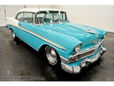 1956 chevrolet belair 2 door hardtop 350 automatic pb ps dual exhaust look at it