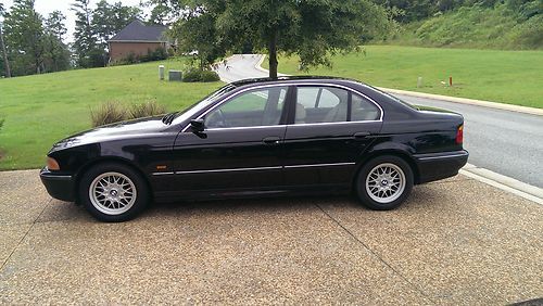 2000 bmw 528i black with tan leather automatic - no reserve!