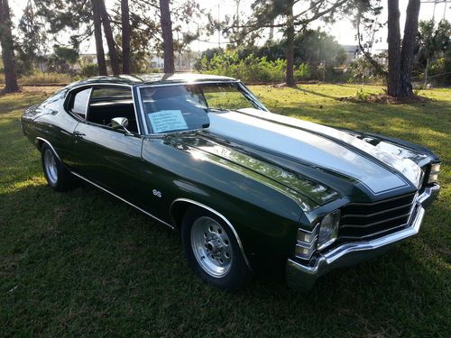 1972 chevrolet chevy chevelle malibu ss,402 big block, automatic, low reserve