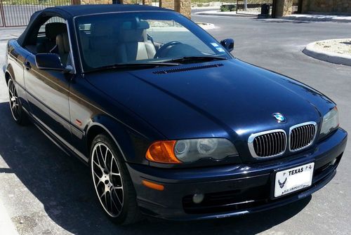 2001 bmw 325ci convertible 2-dr, 112k miles, runs great! blue w/ beige interior