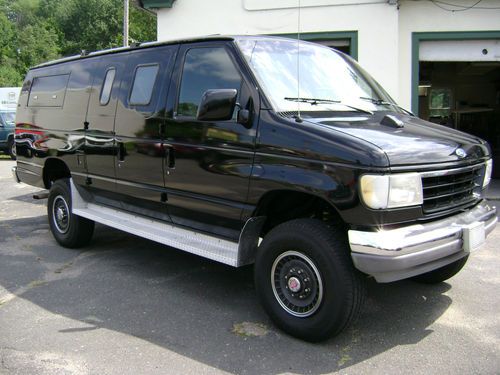 1993 ford econoline e350 extended vanquigley 4x4 only 24k original miles