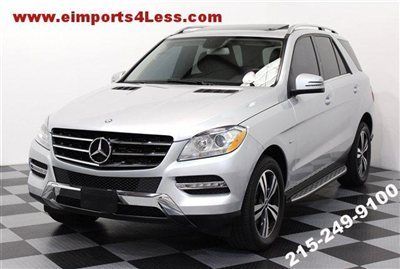 Ml350 4matic 2012 awd silver s02 pkg running boards 19s camera xenons htd seats