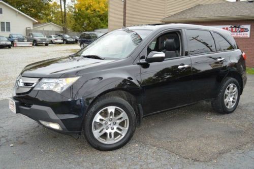 08 acura mdx sh awd!  (1) owner! black on black! loaded! warranty! no reserve!