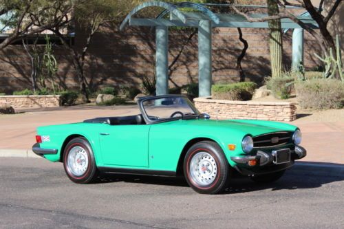 1976 triumph tr6 roadster overdrive full history all original must see!!!