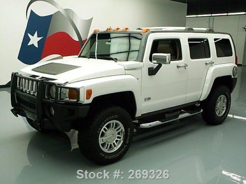 2006 hummer h3 4x4 sunroof htd leather brush guard 77k! texas direct auto