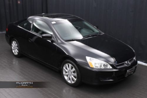 65k miles clean carfax leather moonroof coupe v6 black