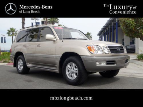 2000 lexus lx lx470 not toyota land cruiser gold awd 1 owner carfax super clean