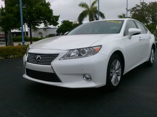 2013*lexus*es350*only 9,025 miles*starfire pearl*black leather*michelin tires
